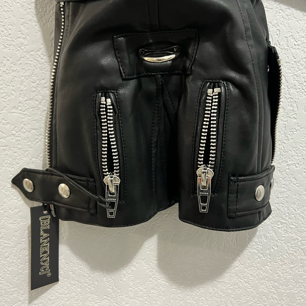 🖤 Blank NYC Vegan Leather Dog Vest | Edgy Pet Fashion - Picture 3 of 14